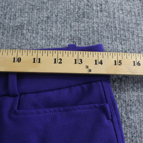 Reiss Pants Women 6 Dylan Flared High Rise Trousers Purple Work Bootcut Business - Picture 11 of 16